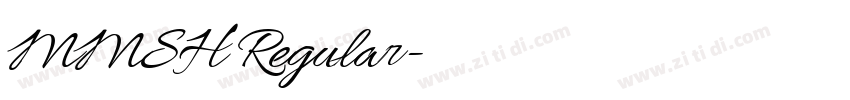 MMSH Regular字体转换 MMSH Regular字体转换